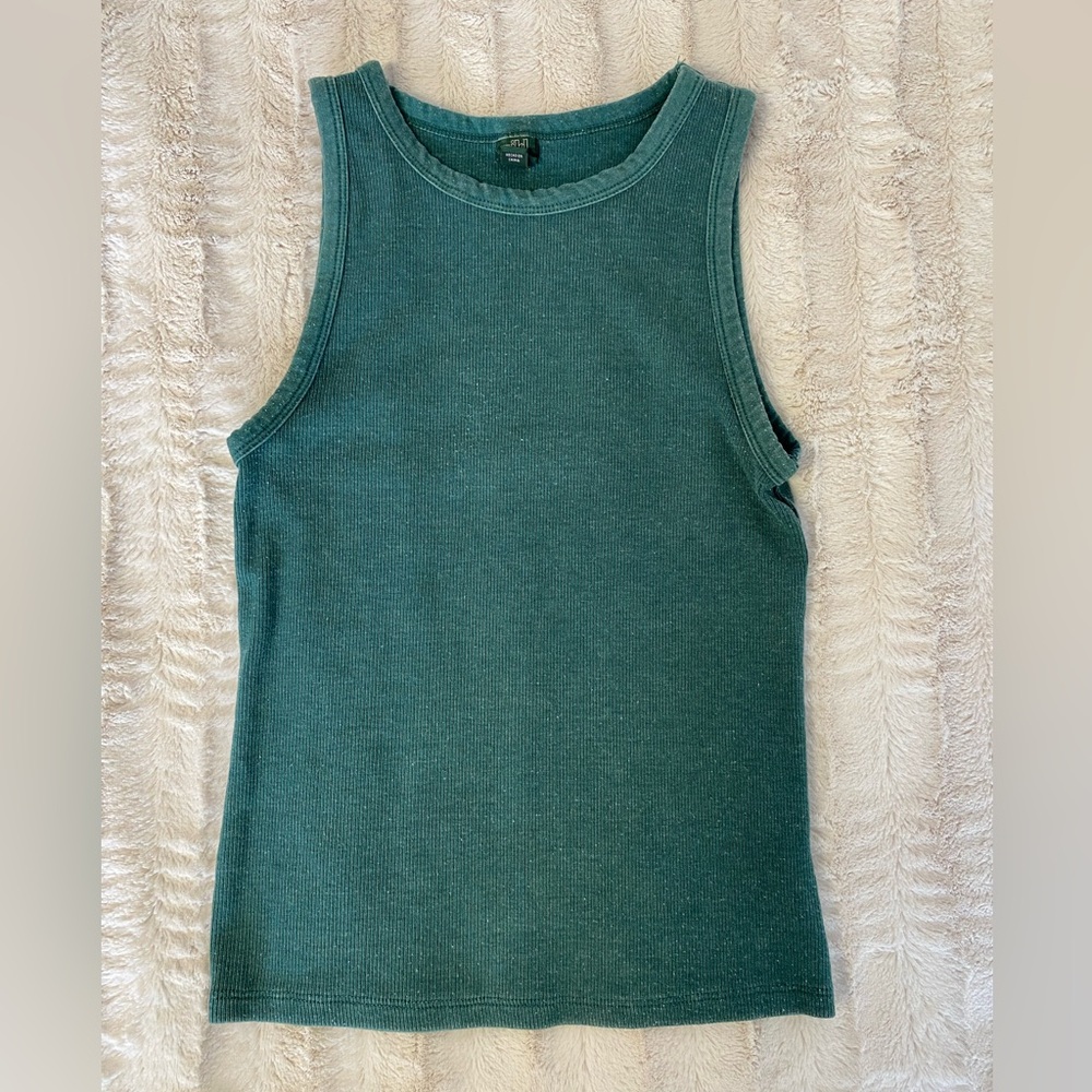 Wild Fable Teal Ribbed Tank Top